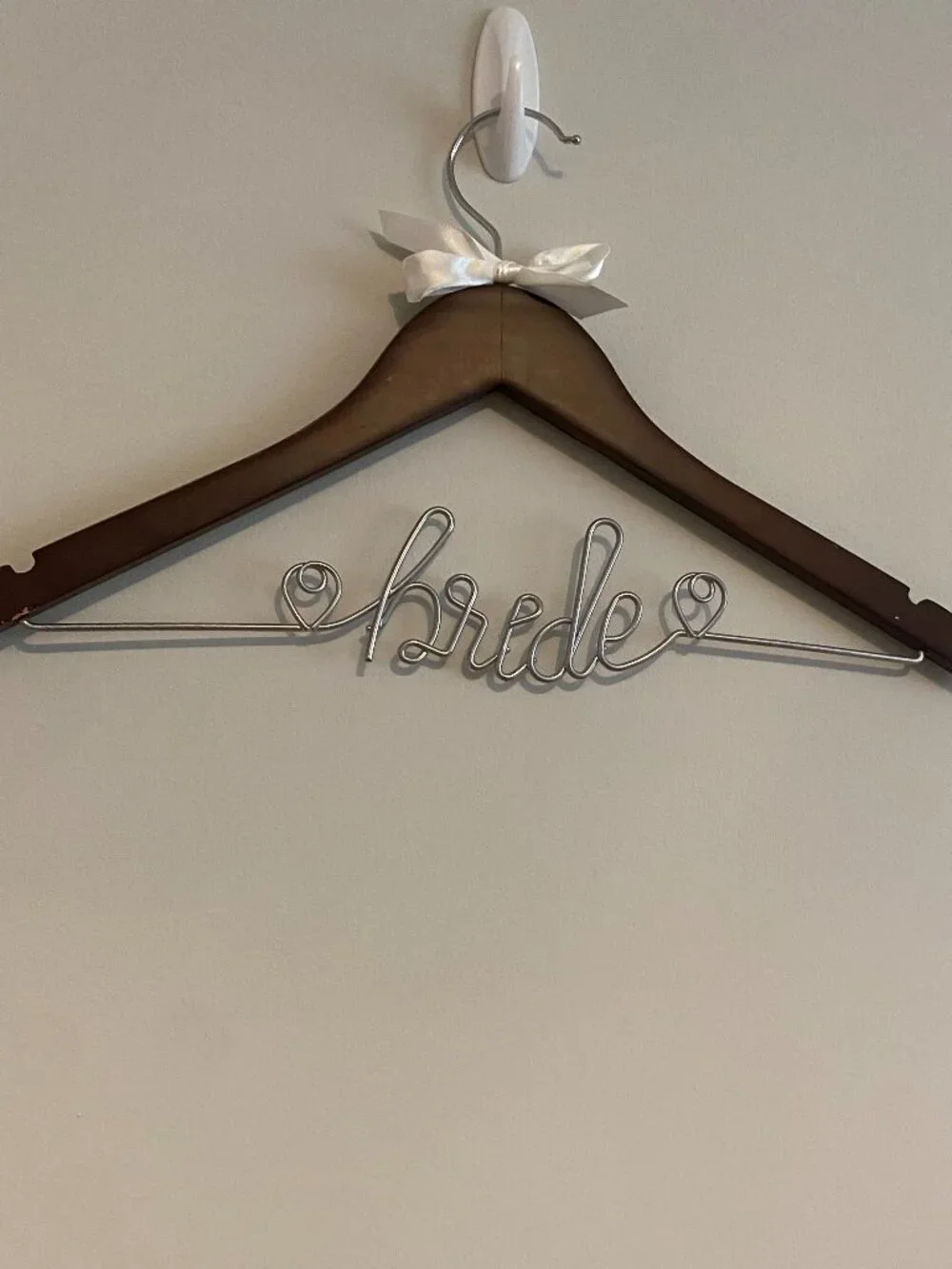 Wooden Wedding Dress Hanger with Custom 